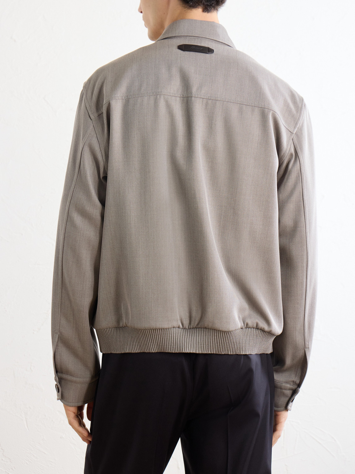 Wool-Twill Blouson Jacket