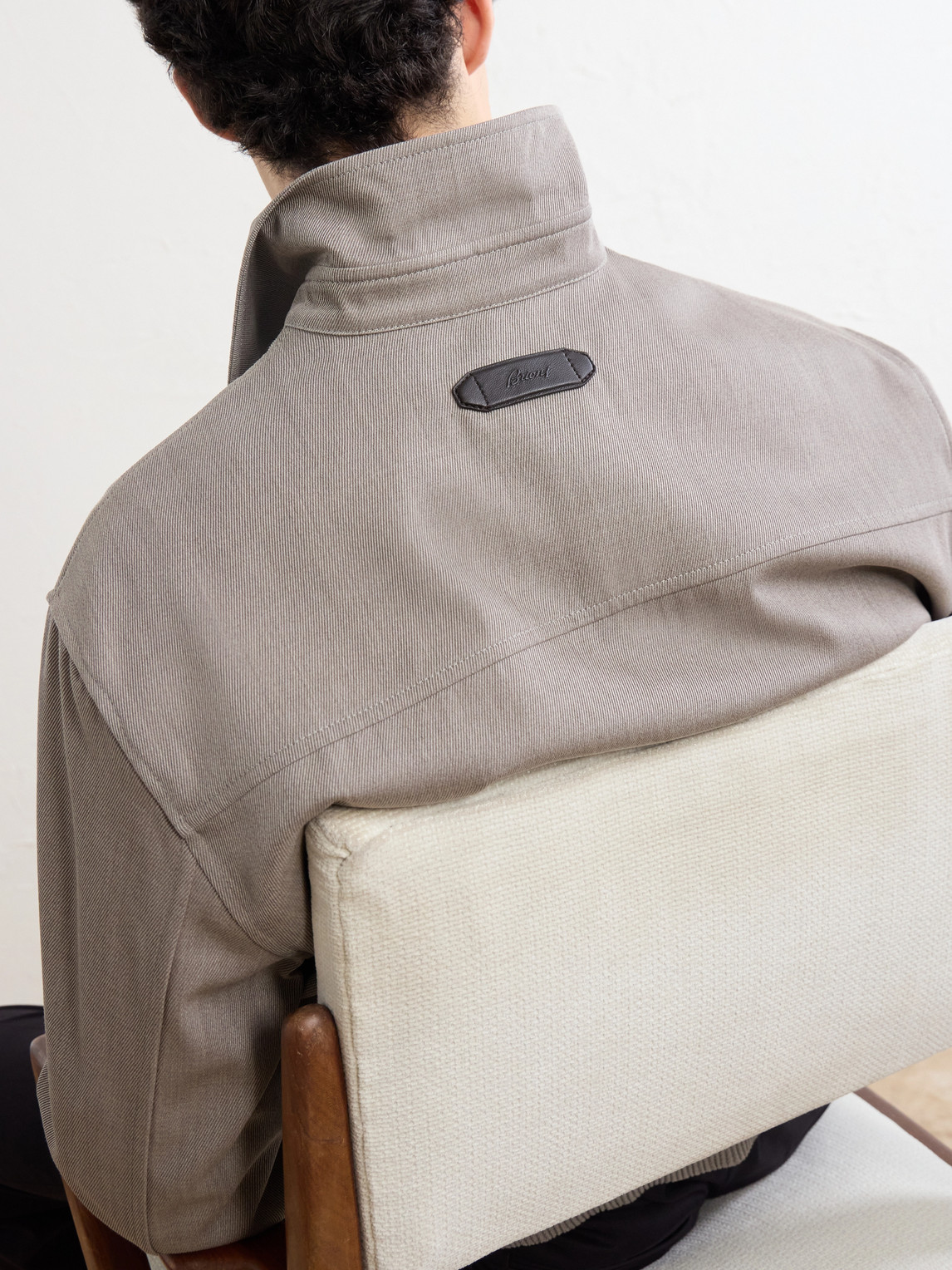 Wool-Twill Blouson Jacket