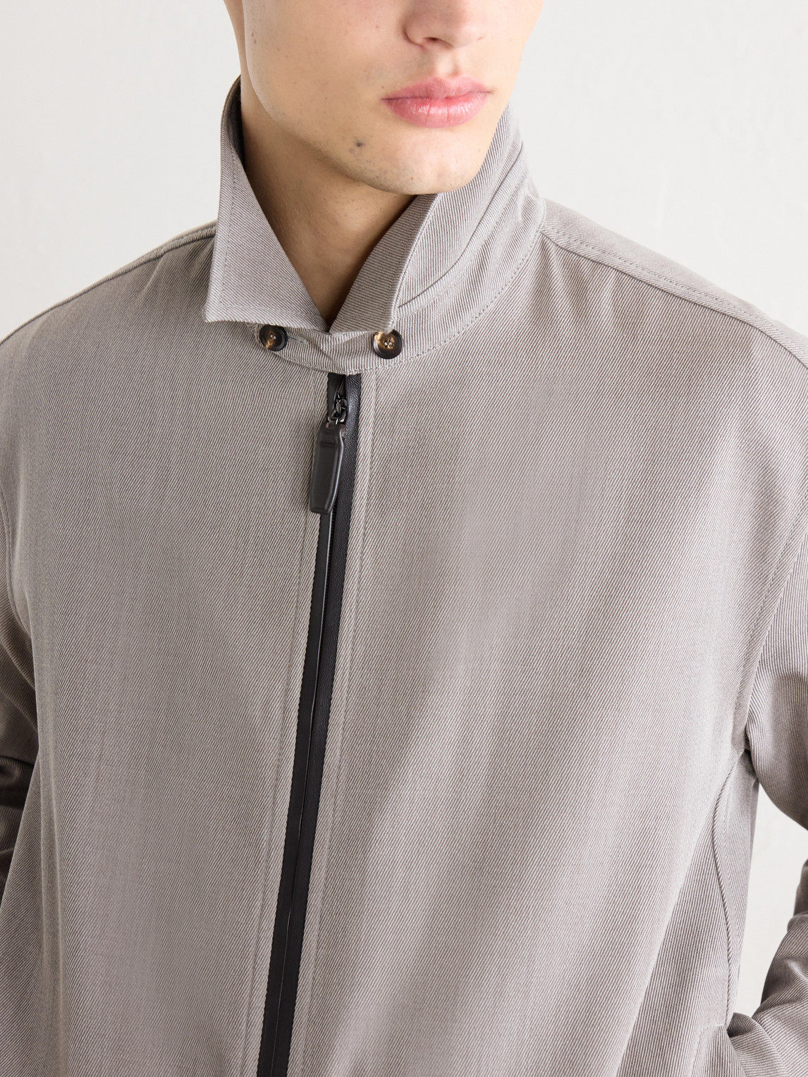 Wool-Twill Blouson Jacket