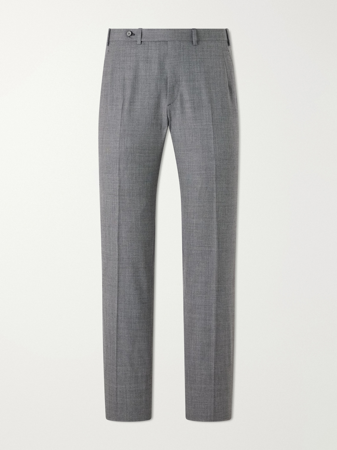 Straight-Leg Wool-Twill Suit Trousers