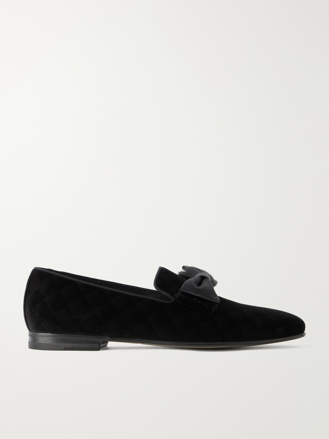 Manolo Blahnik Rufus Bow-detail Quilted Velvet Loafers In Multi
