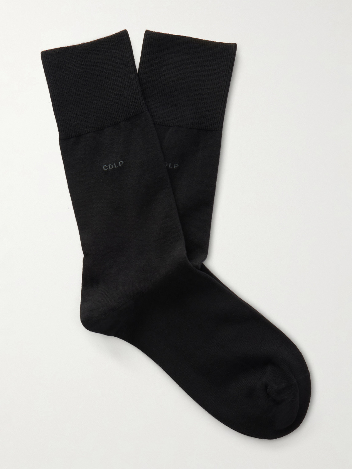 Cdlp Set Of Five Stretch-knit Socks In Black