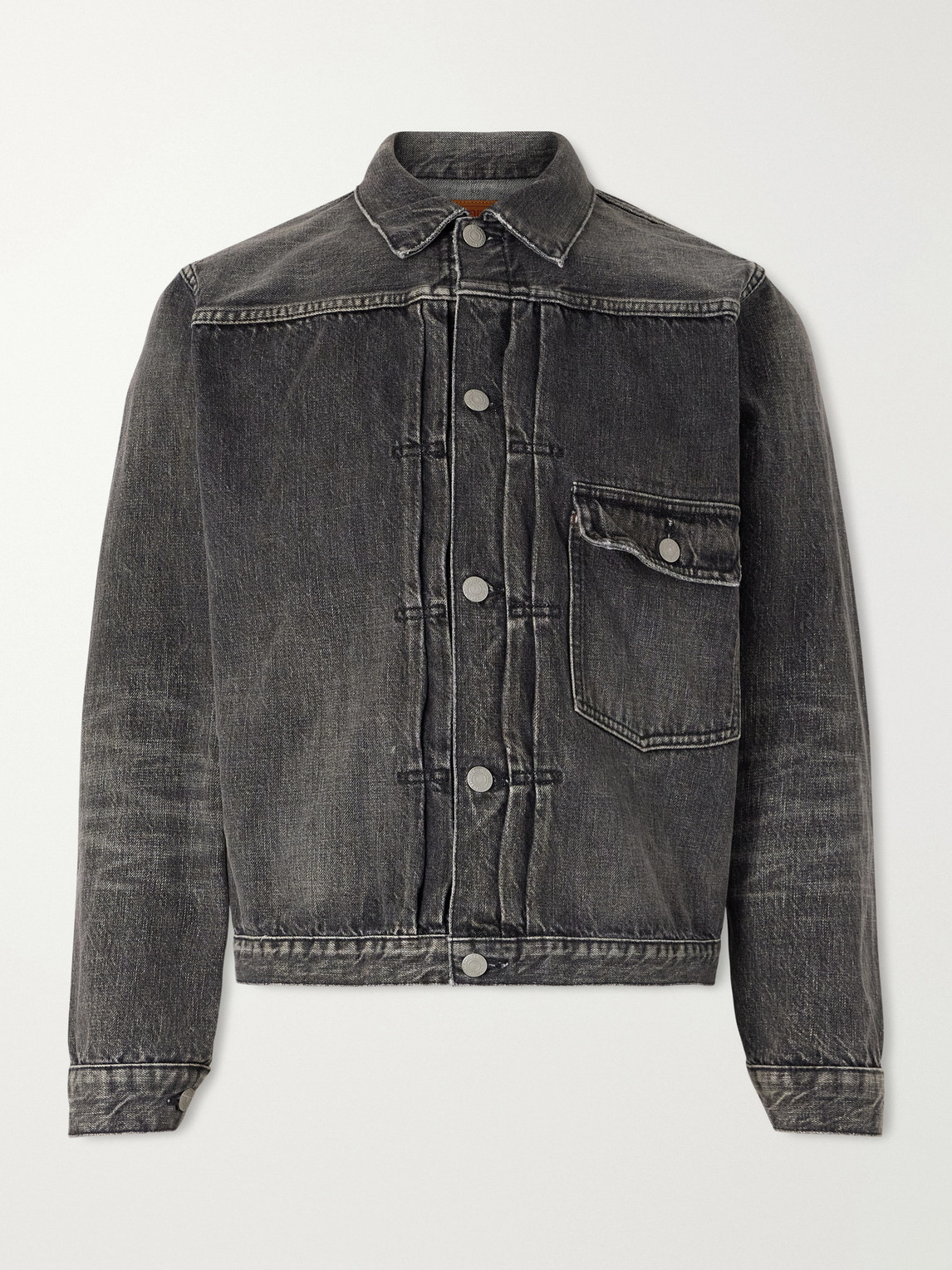 Fullcount Type 1 Dartford Selvedge Denim Jacket In Gray