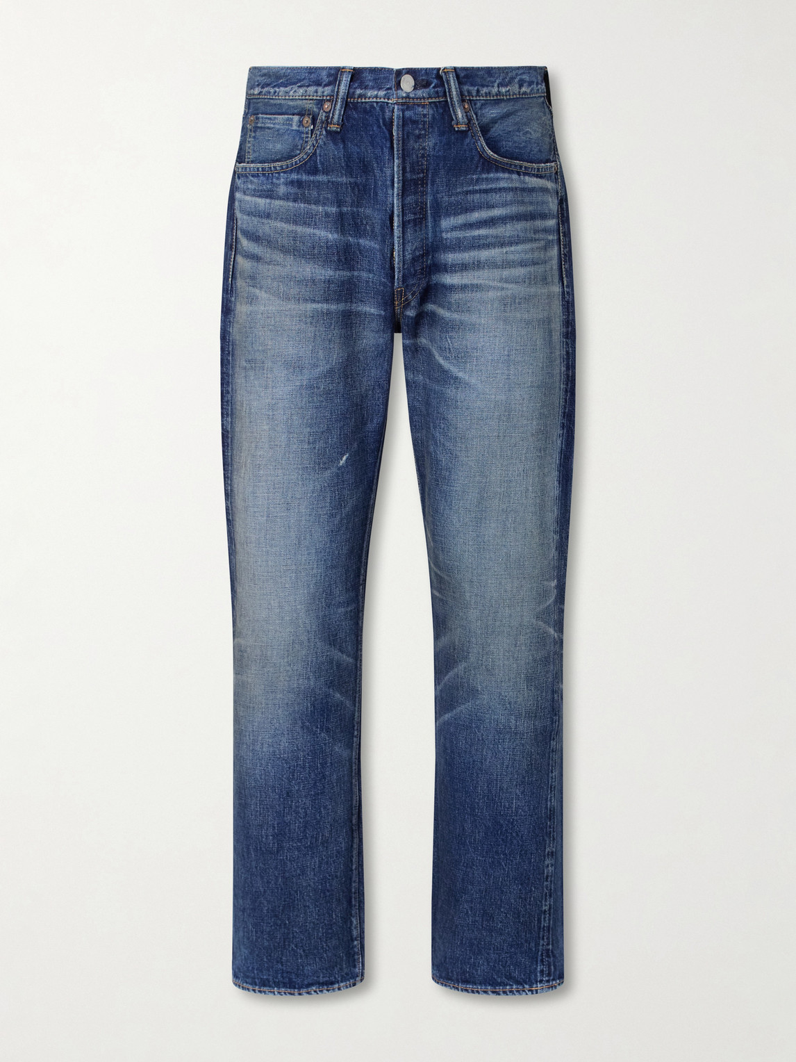 Fullcount More Than Just Fear 0105w-1353 Straight-leg Jeans In Blue