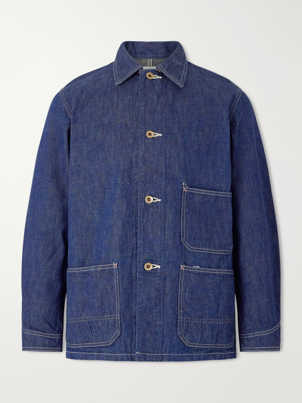 Fullcount Denim Chore Jacket In Blue