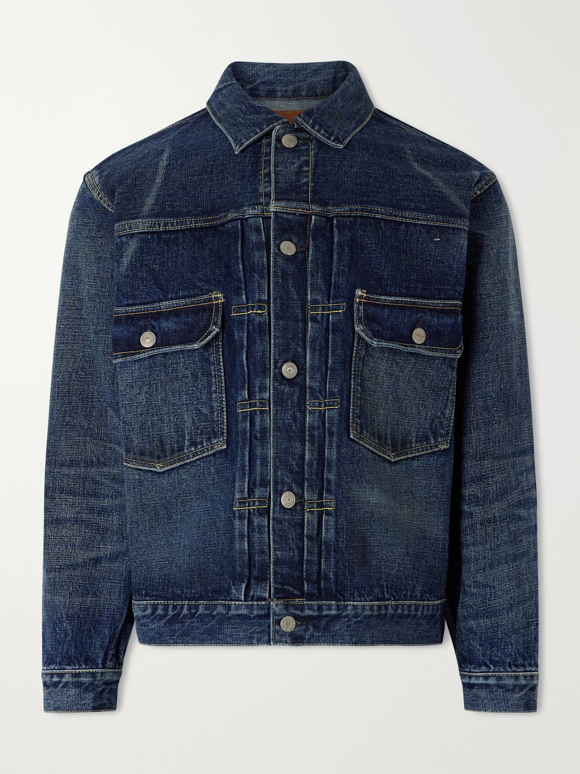 Fullcount Type 2 Fear Of The Dark Selvedge Denim Jacket In Blue