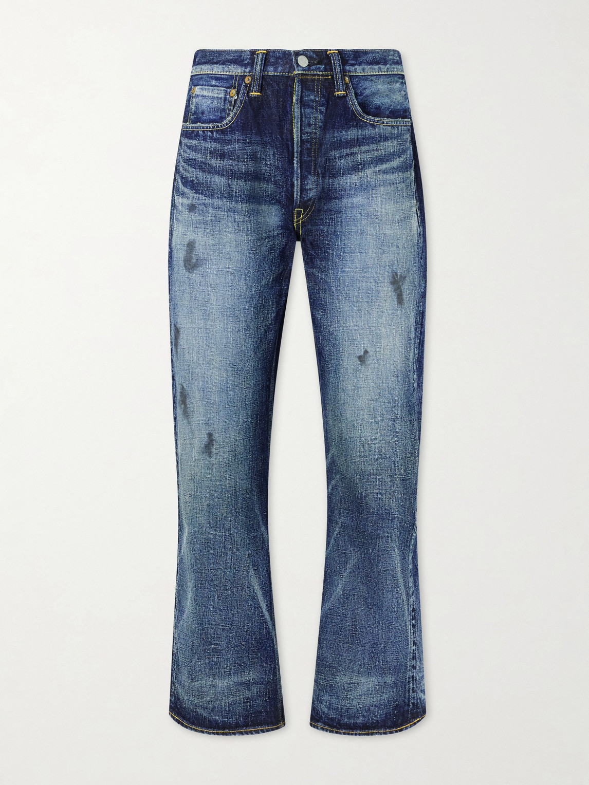 Fullcount Fear Of Dark Straight-leg Jeans In Blue