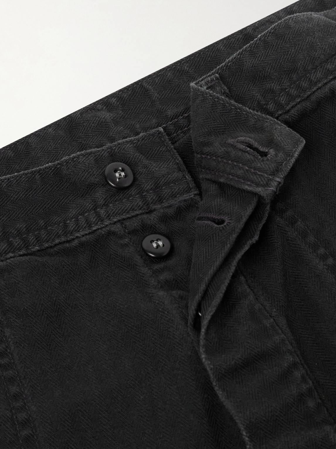 Usn Seamen'S Straight-Leg Herringbone Trousers