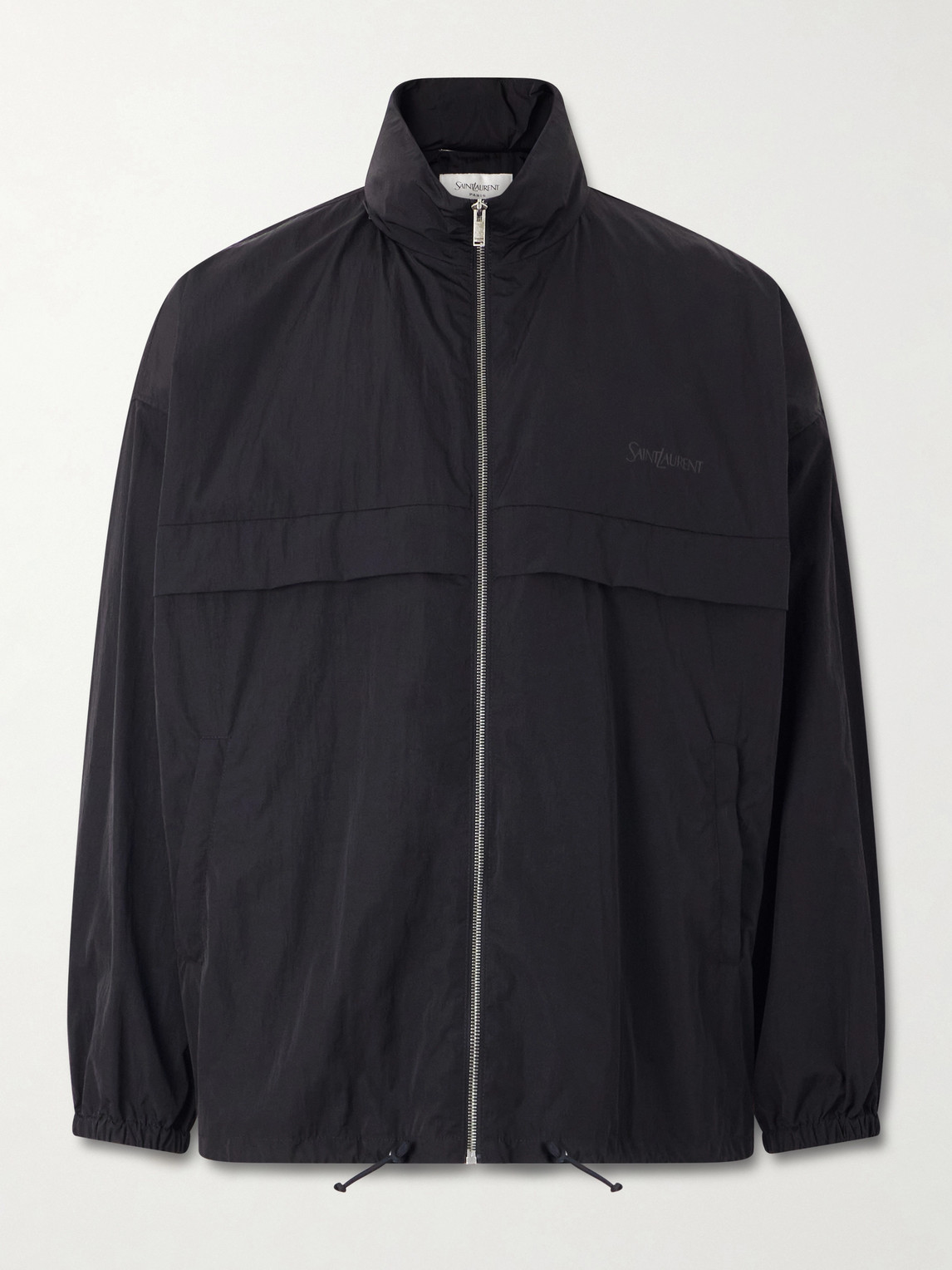 Saint Laurent Logo-Print Shell Blouson Jacket IT 46