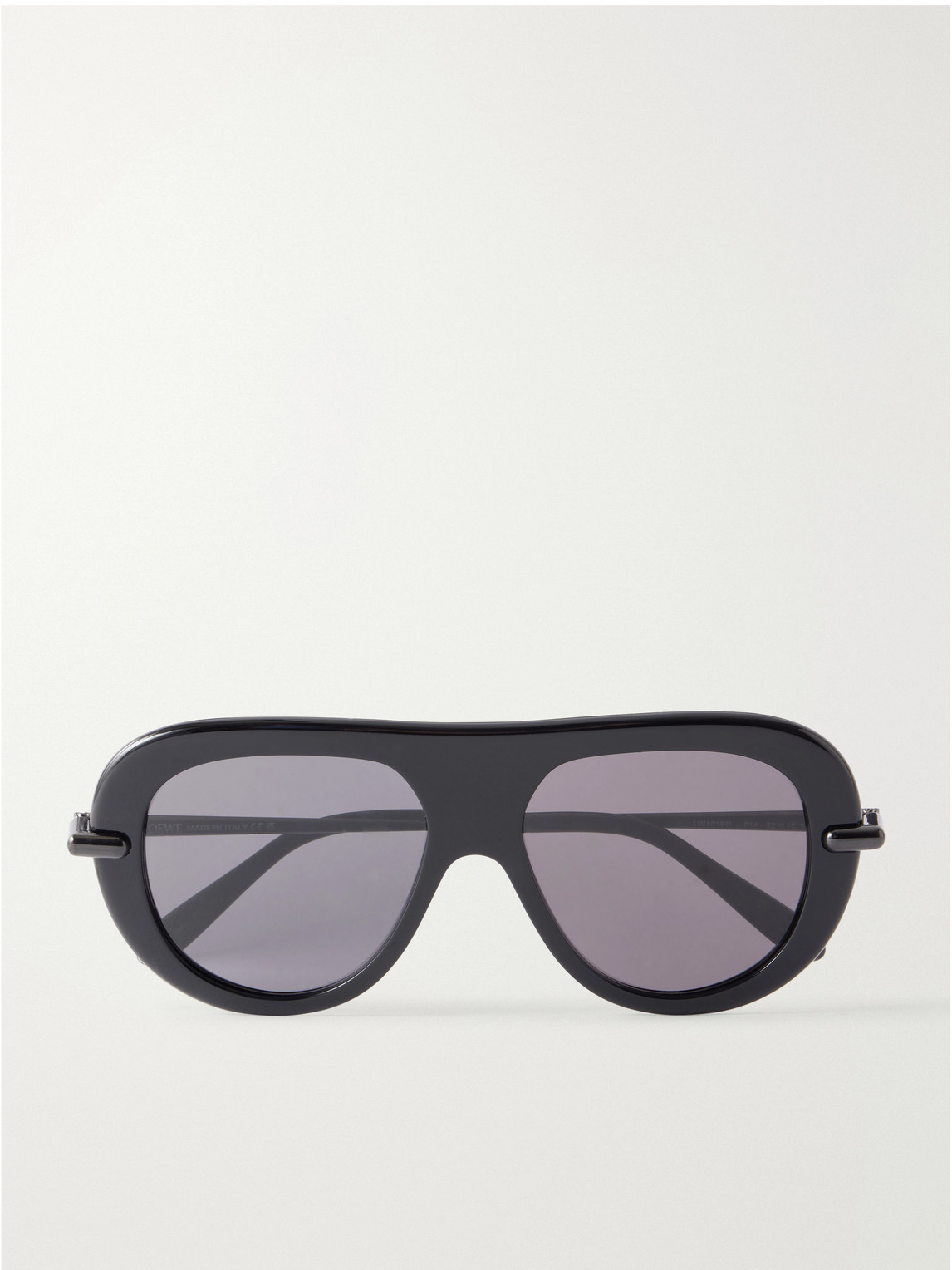 Loewe Slim Aviator-style Acetate Sunglasses In Black