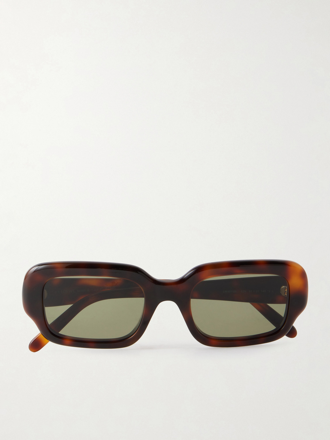 Loewe Slim Havana Rectangular Acetate Sunglasses - Men