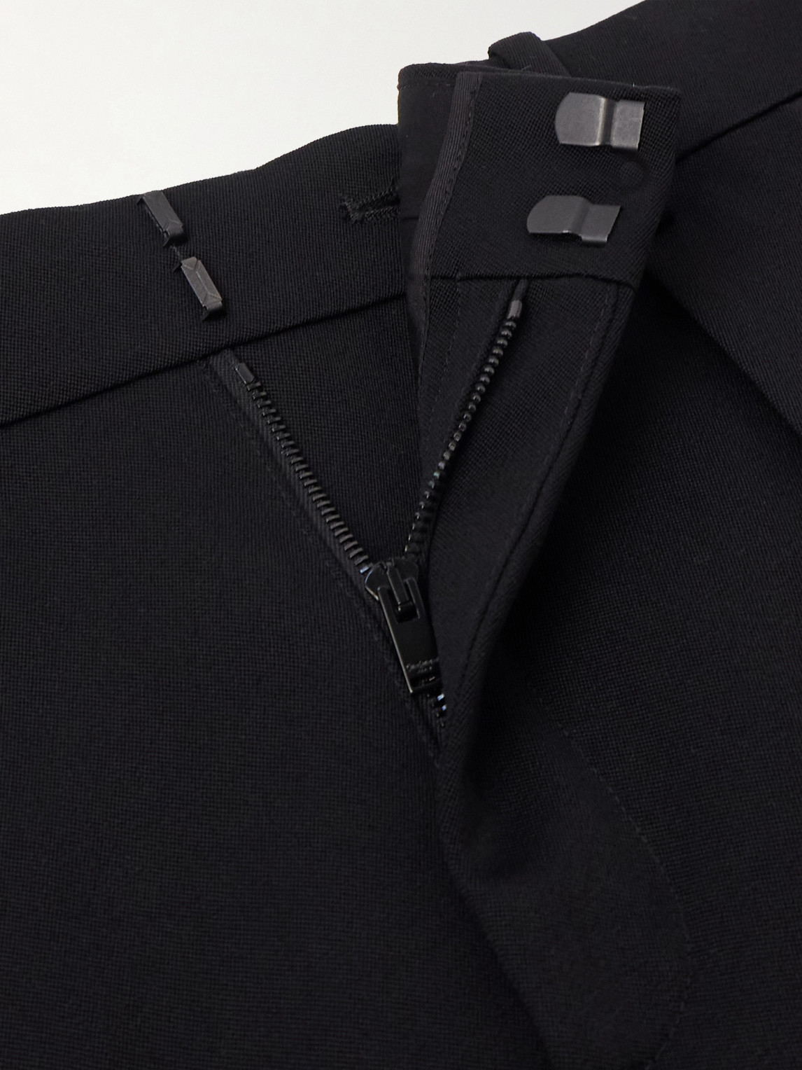 Slim-Fit Satin-Trimmed Grain De Poudre Wool Tuxedo Trousers