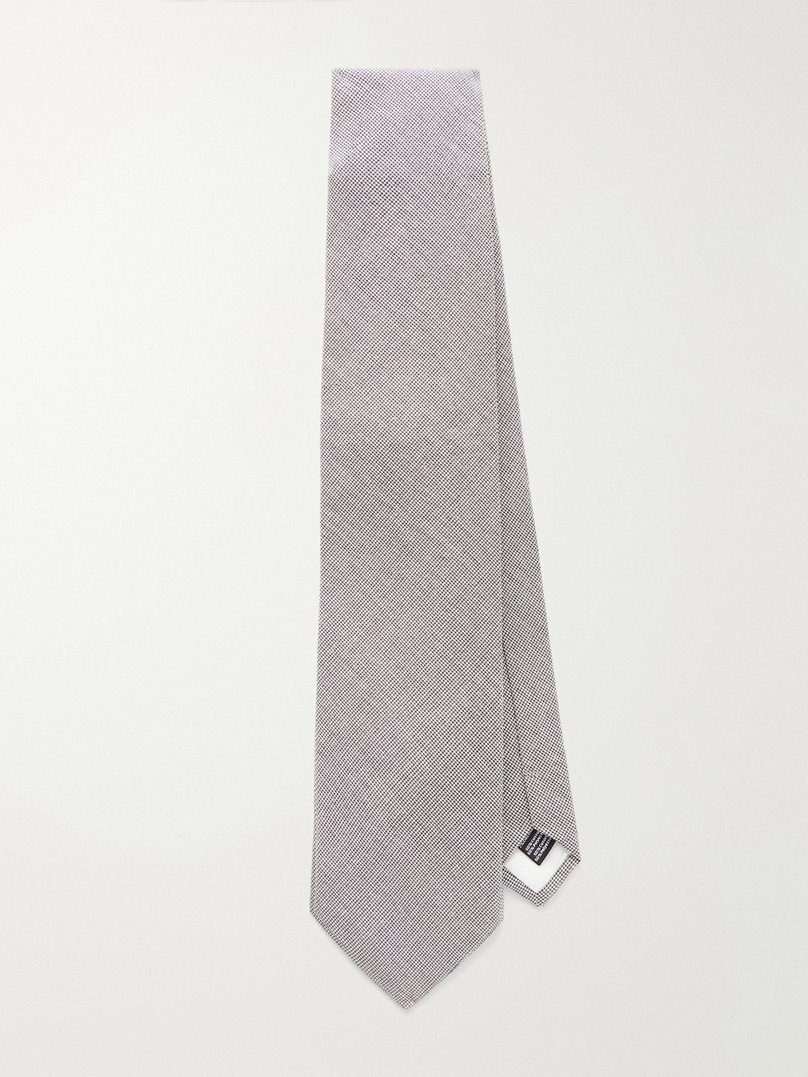 Oliver Spencer 8cm -knitted Cotton-blend Tie In Brown