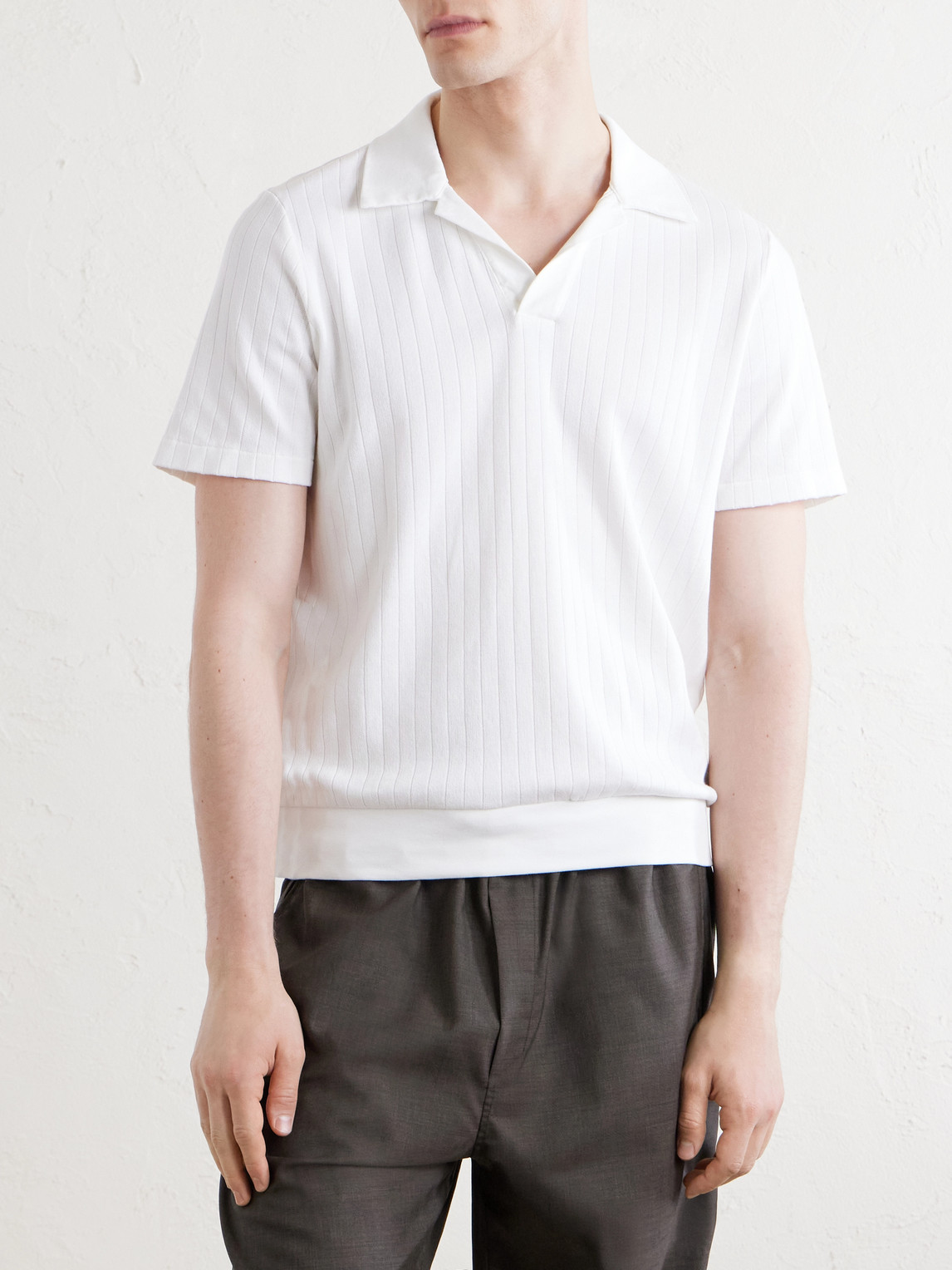 Westcott Open-Collar Organic Cotton Polo Shirt