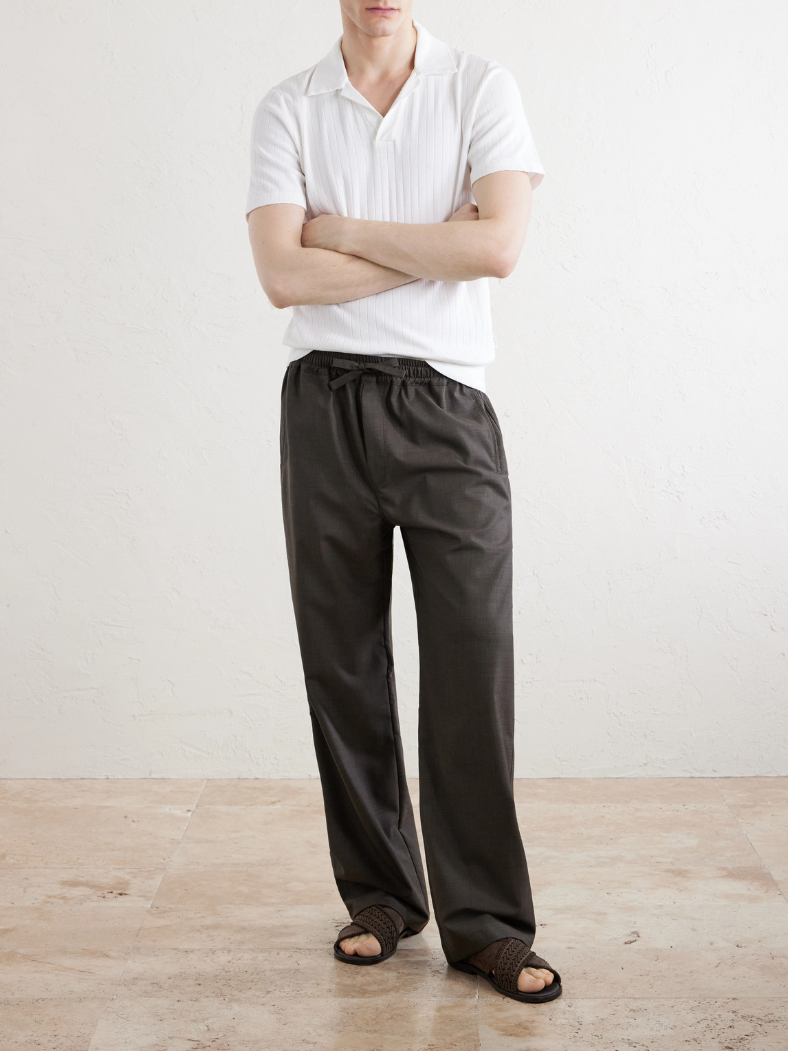 Westcott Open-Collar Organic Cotton Polo Shirt