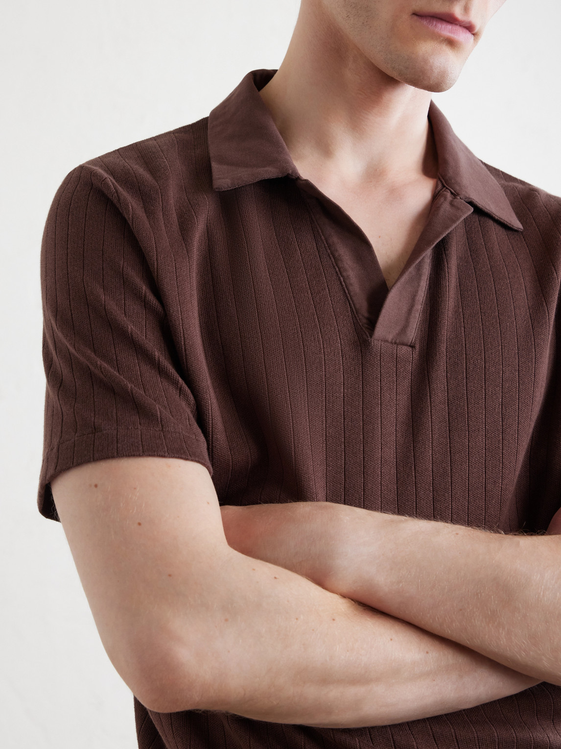 Westcott Open-Collar Organic Cotton Polo Shirt