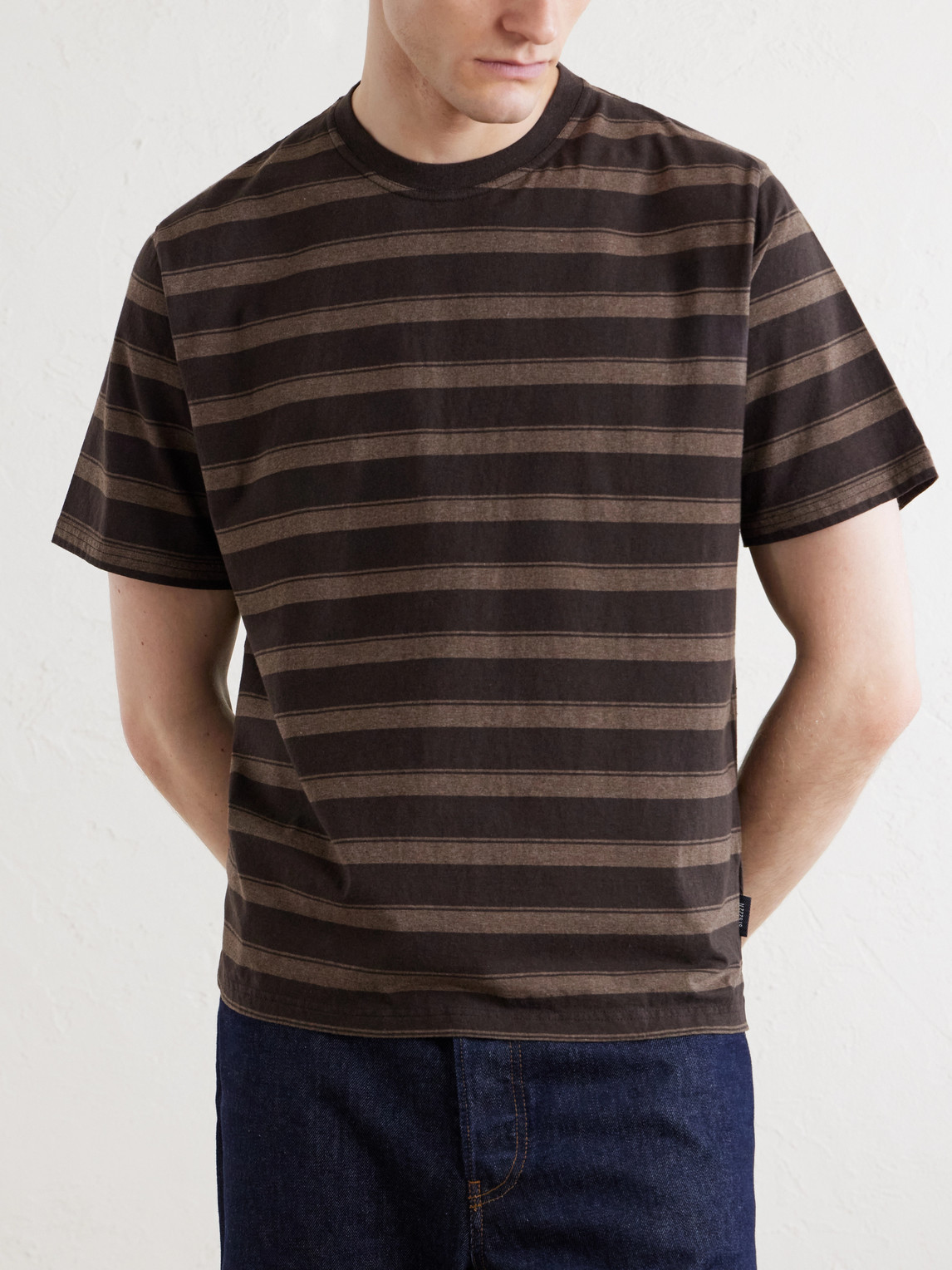 Judd Striped Organic Cotton T-Shirt