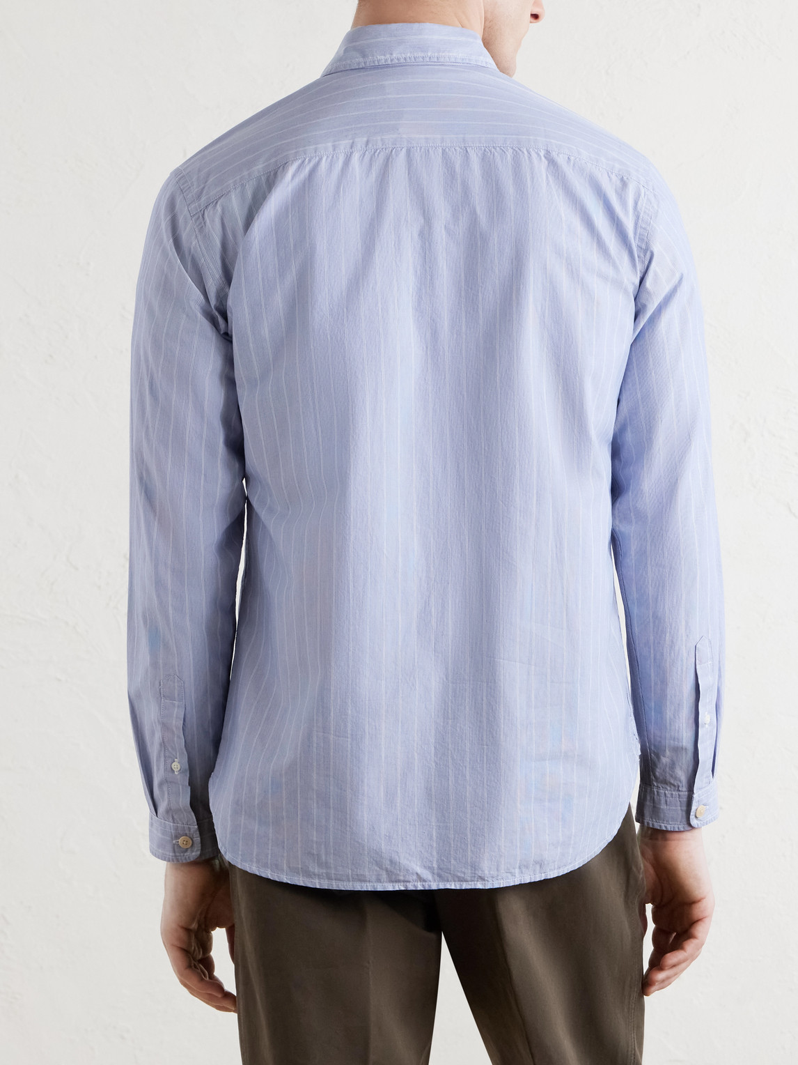 New York Special Striped Cotton-Poplin Shirt