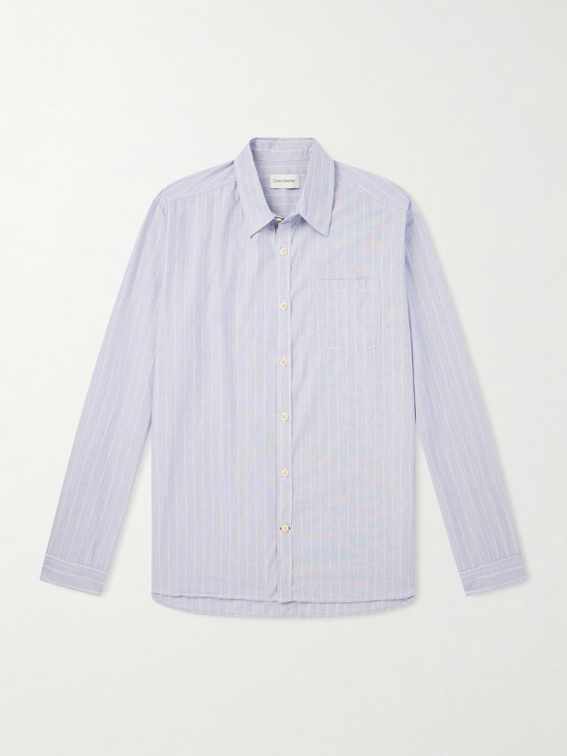 Oliver Spencer New York Special Striped Cotton-poplin Shirt In Multi
