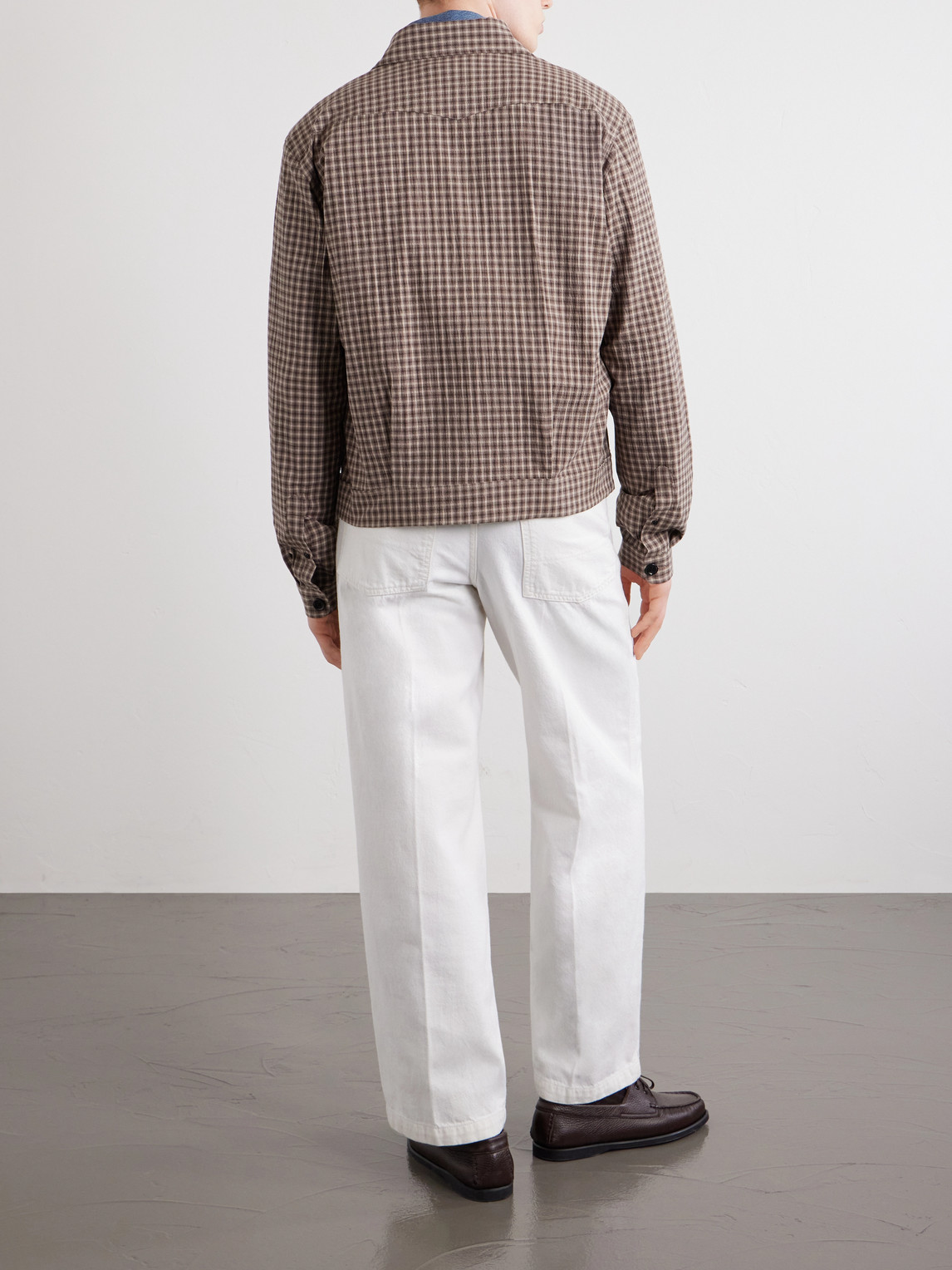  Oliver Spencer - Witley Checked Cotton-blend Jacket - Men - Brown - Xs 