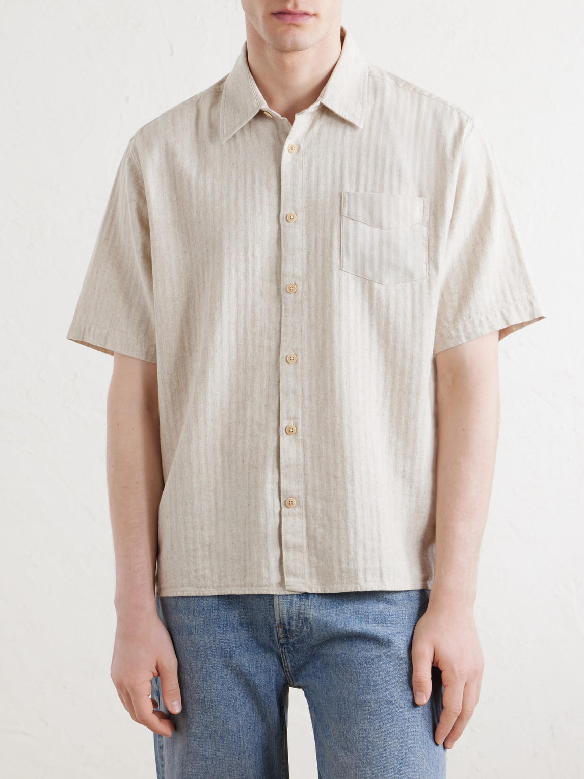 Palermo Striped Cotton And Linen-Blend Shirt
