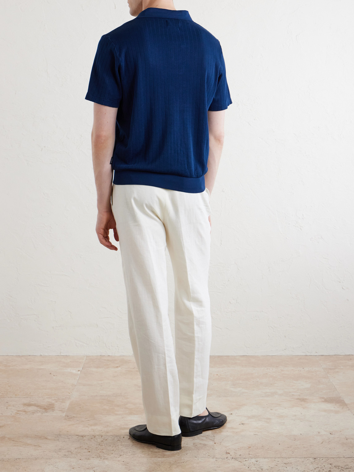 Westcott Open-Collar Organic Cotton Polo Shirt
