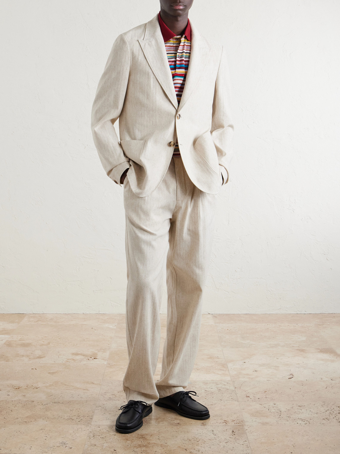 Tillman Herringbone Cotton And Linen-Blend Suit Jacket