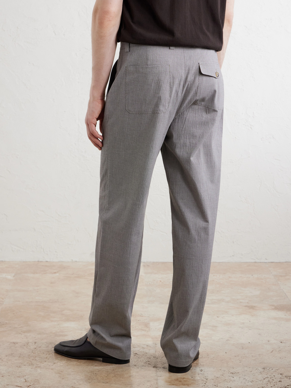  Oliver Spencer - Morton Straight-leg Pleated Checked Cotton-blend Suit Trousers - Men - Gray - Uk/us 30 