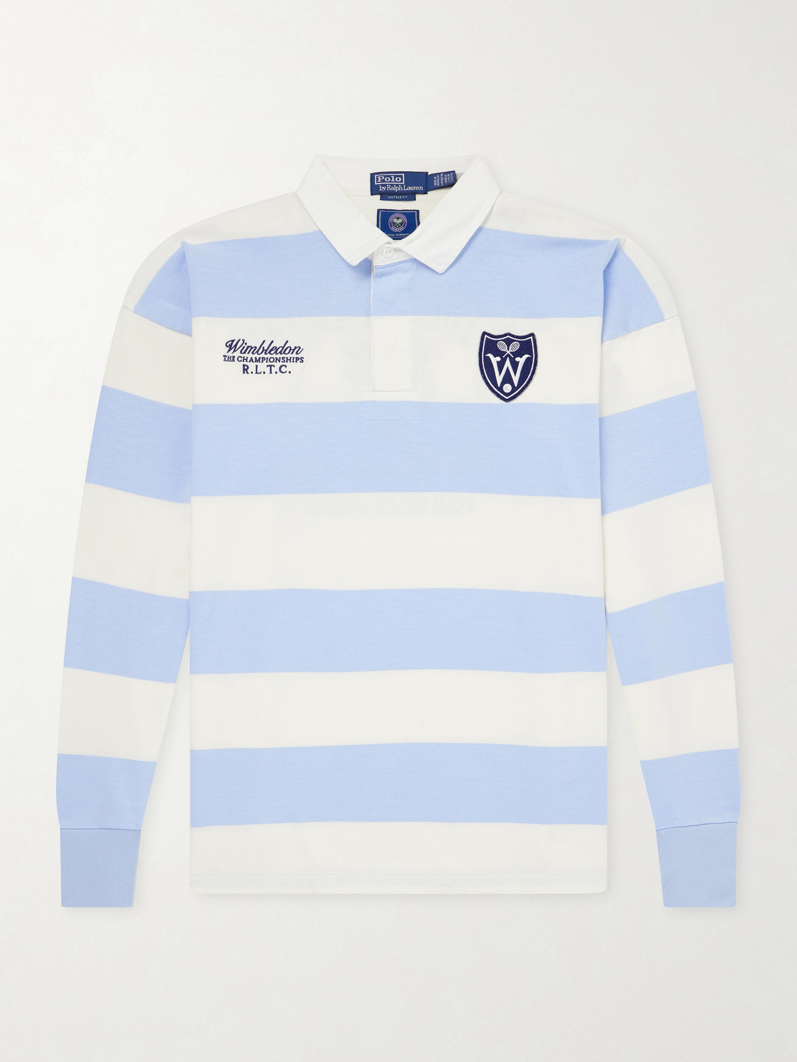 Polo Ralph Lauren Wimbledon Logo-Embroidered Striped Cotton Polo Shirt - Men | Thumbnail 7 Polo Ralph Lauren Wimbledon Logo-Embroidered Striped Cotton Polo Shirt - Men | Thumbnail 7