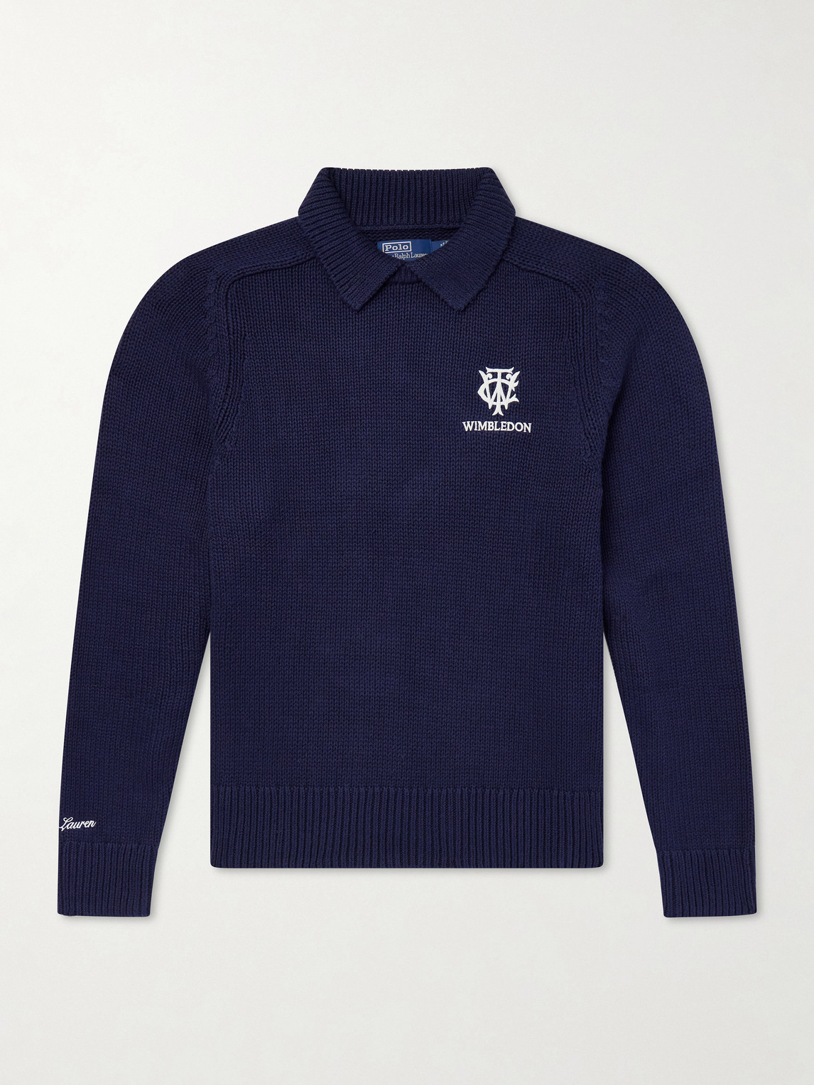 Polo Ralph Lauren Wimbledon Logo-Appliquéd Cotton Sweater - Men | Thumbnail 7 Polo Ralph Lauren Wimbledon Logo-Appliquéd Cotton Sweater - Men | Thumbnail 7