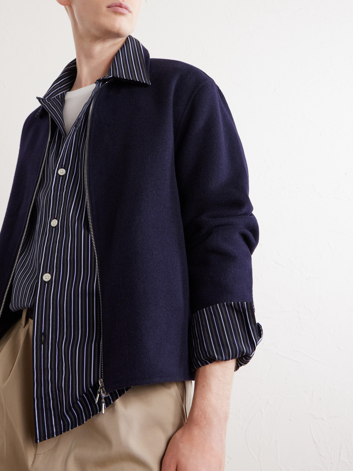 Officine Générale - Mazir Wool Bomber Jacket