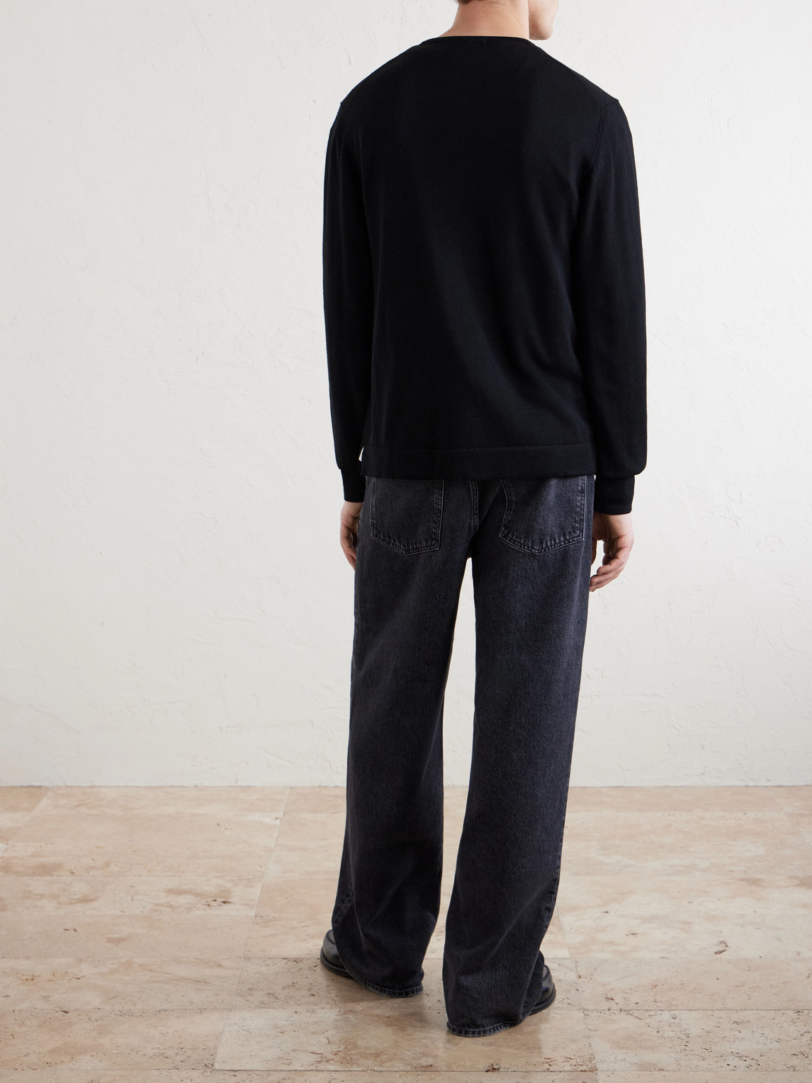  Officine Générale - Nina Merino Wool Sweater - Men - Black - S 