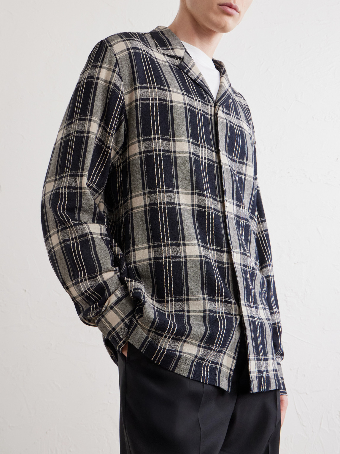 Officine Générale - Eren Camp-Collar Checked