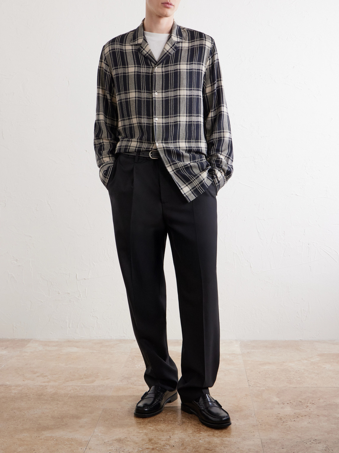 Officine Générale - Eren Camp-Collar Checked
