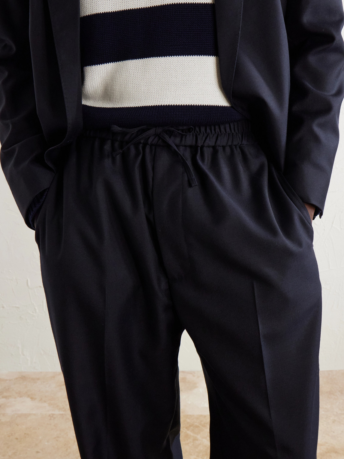 Officine Générale - Nilson Straight-Leg Wool, Cashmere And Silk-Blend Suit Trousers