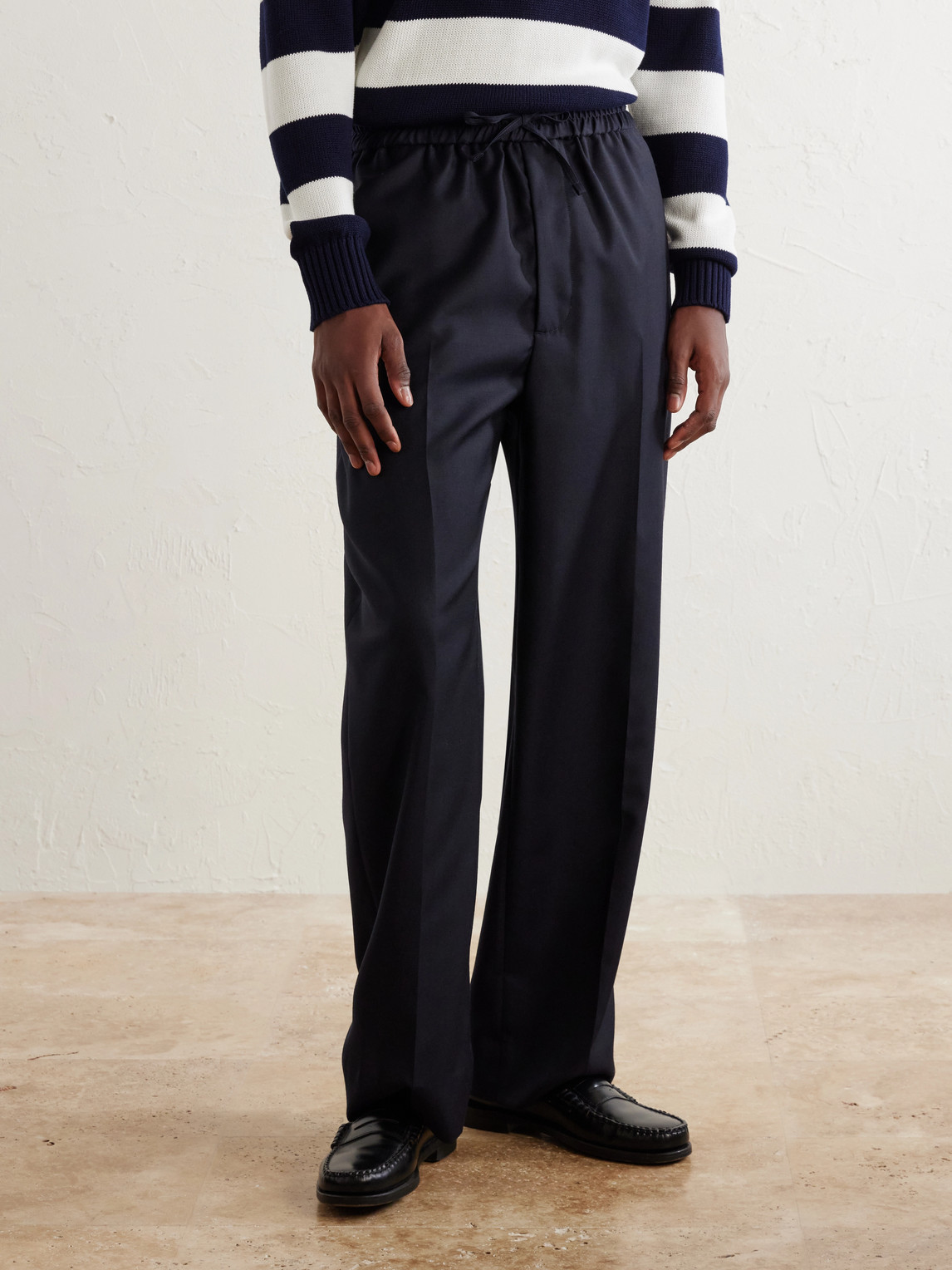 Officine Générale - Nilson Straight-Leg Wool, Cashmere And Silk-Blend Suit Trousers