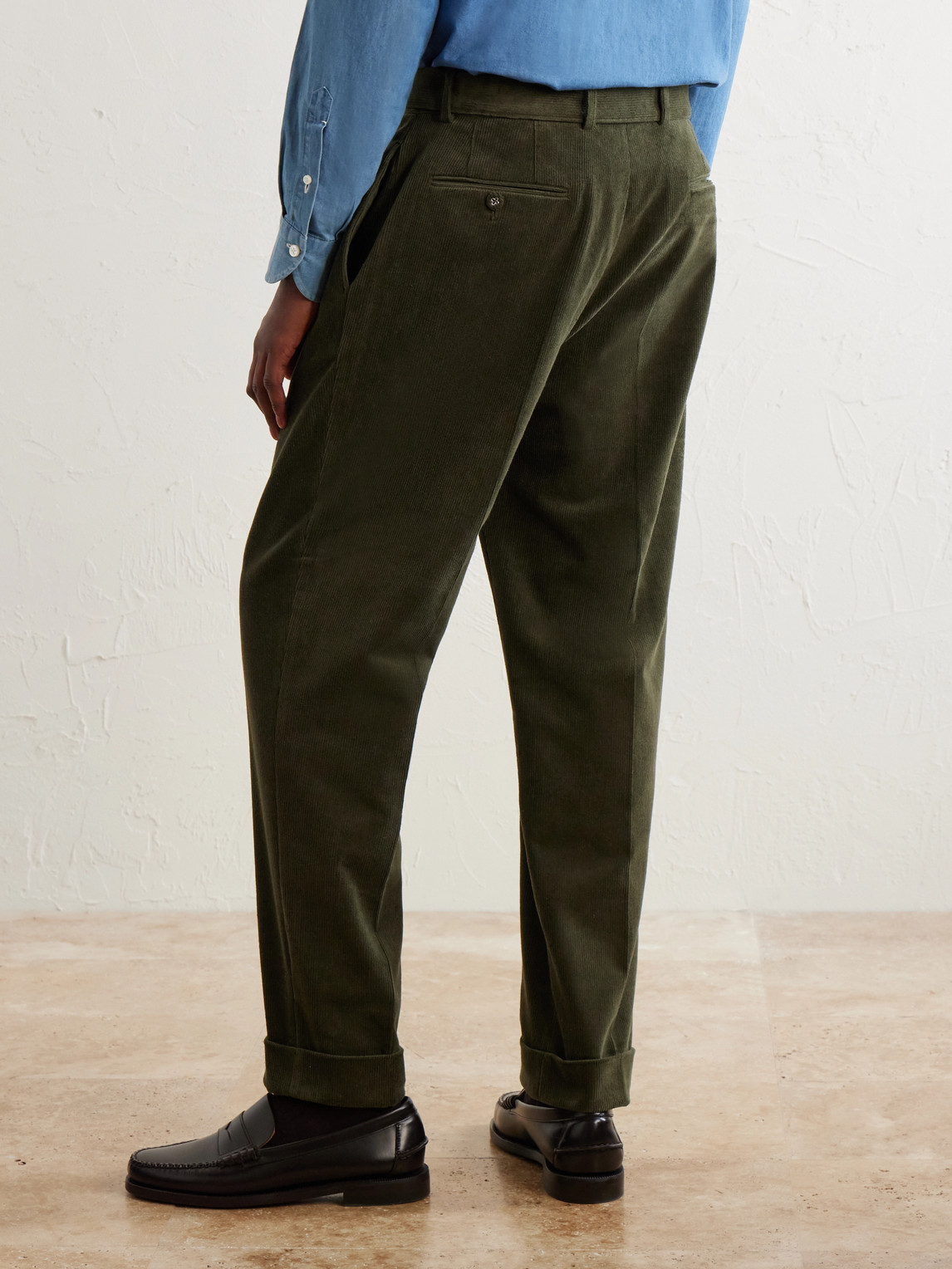 Officine Générale - Hugo Straight-Leg Cotton-Blend Corduroy