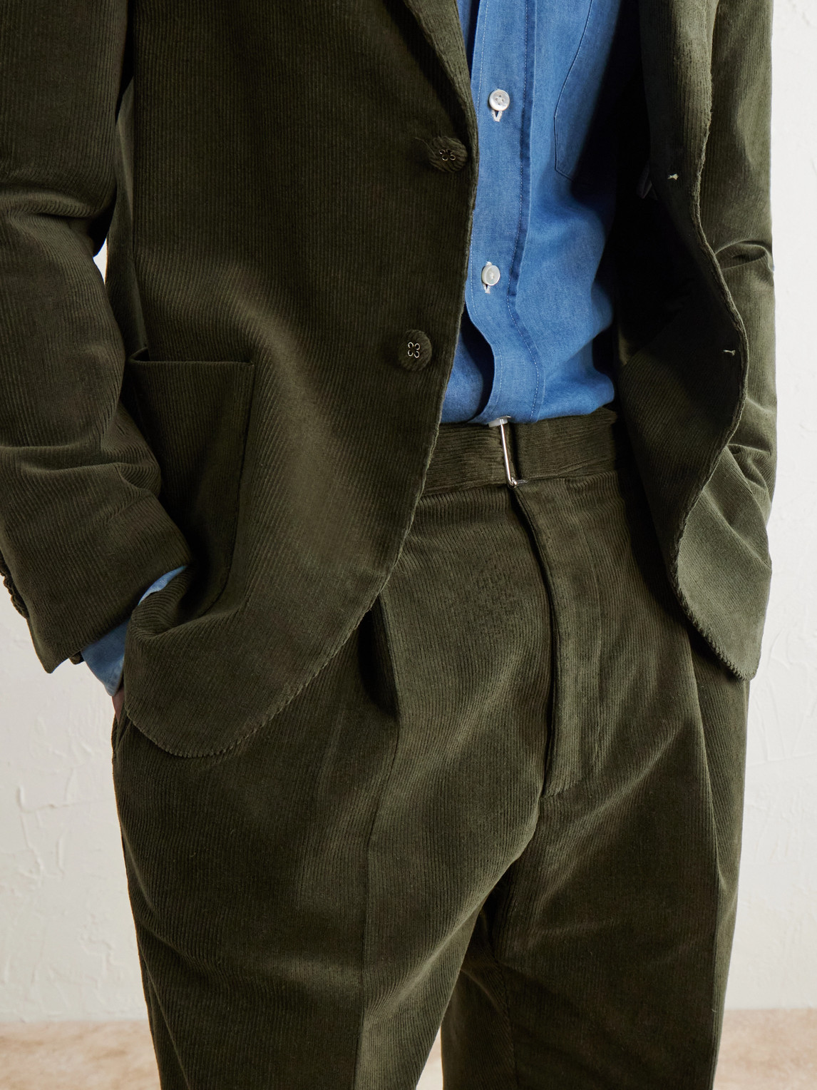 Officine Générale - Hugo Straight-Leg Cotton-Blend Corduroy