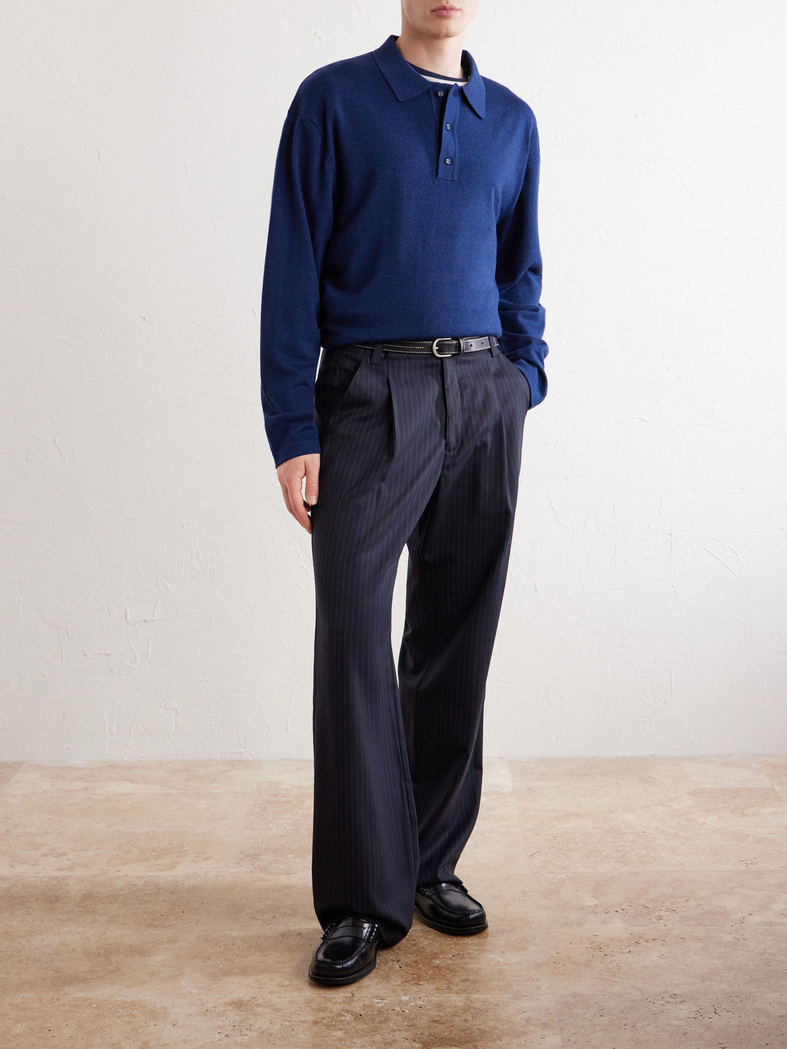 Officine Générale - Bay Merino Wool Polo Shirt