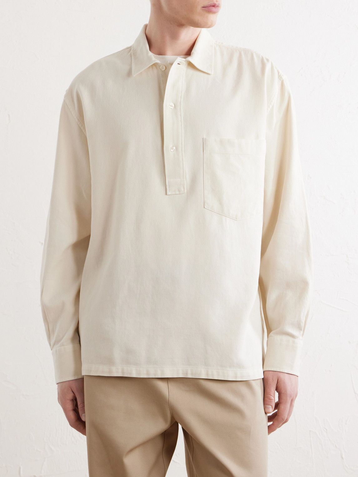 Officine Générale - Jordy Cotton-Twill Polo Shirt
