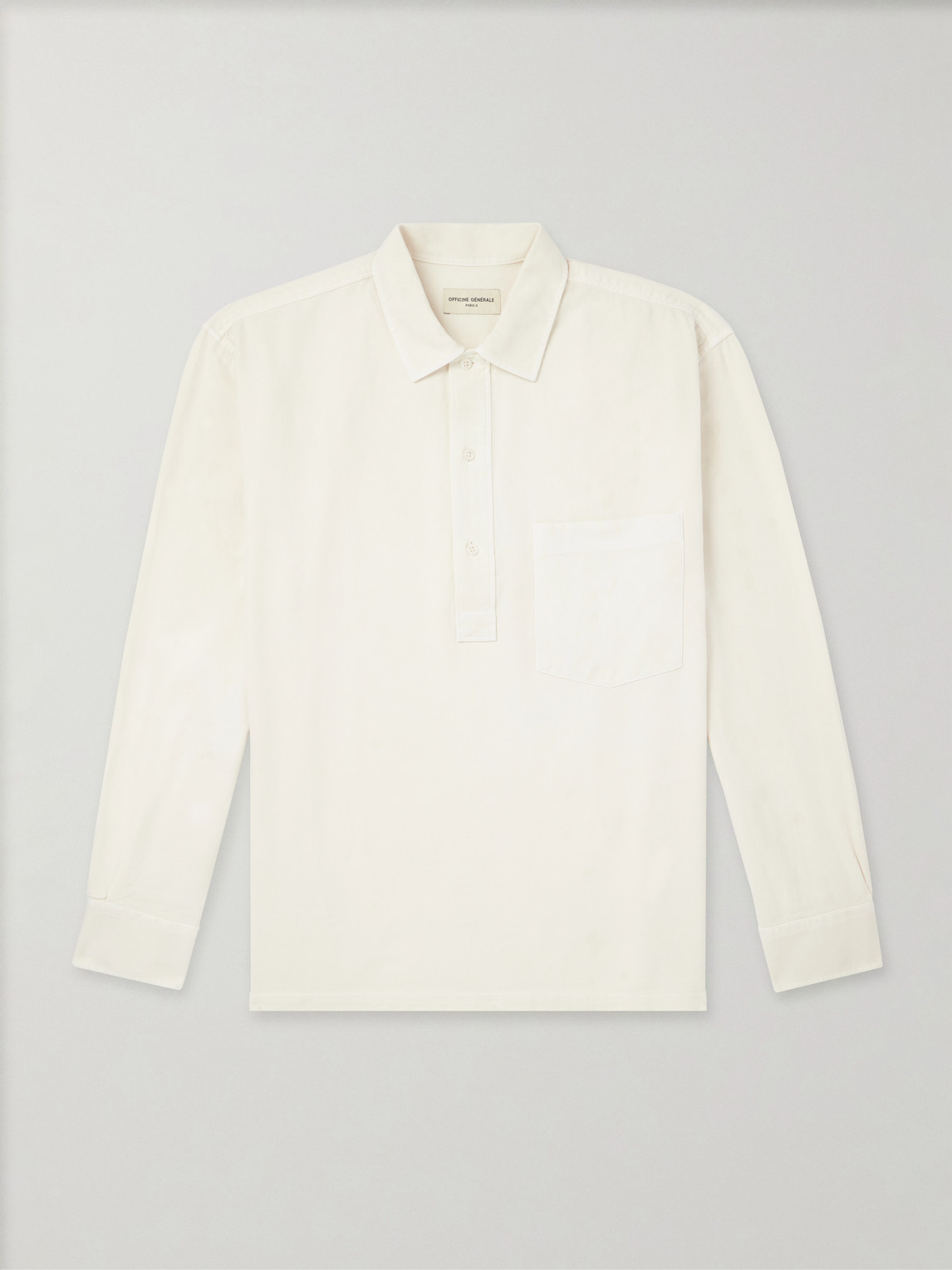 Officine Générale - Jordy Cotton-Twill Polo Shirt
