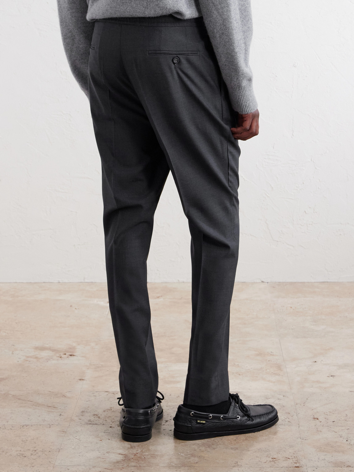 Officine Générale - Drew Tapered Pleated Wool Trousers