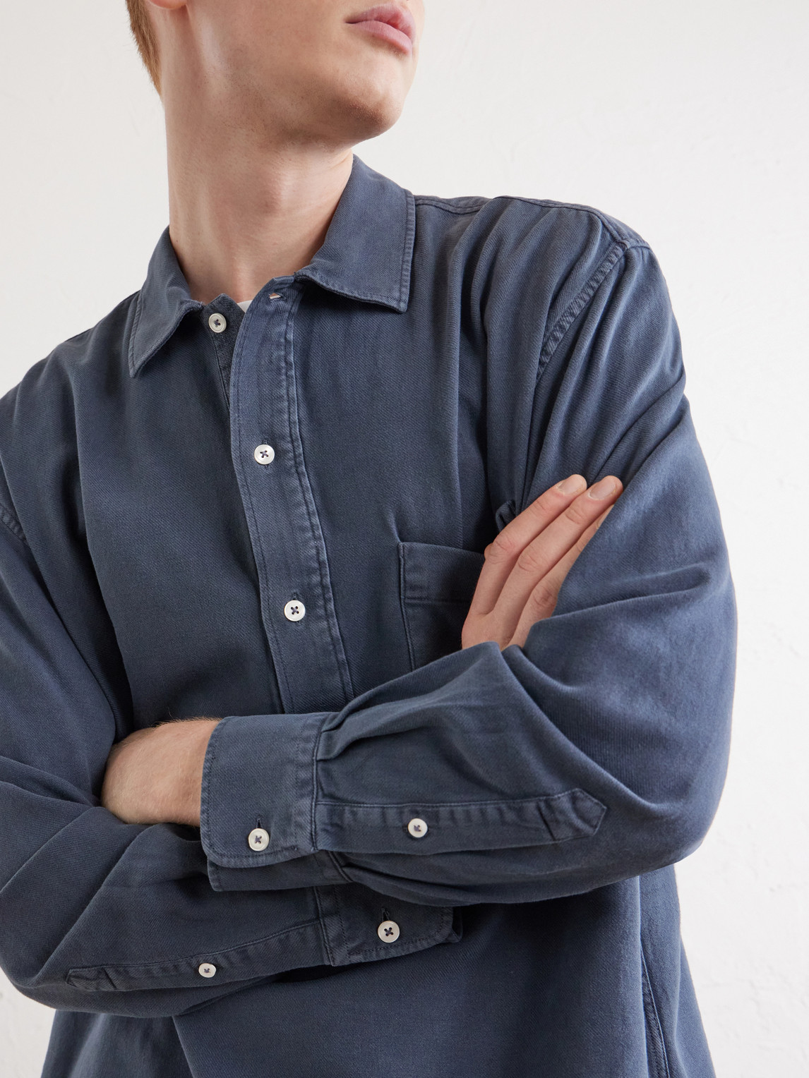 Officine Générale - Jordy Cotton-Twill Polo Shirt