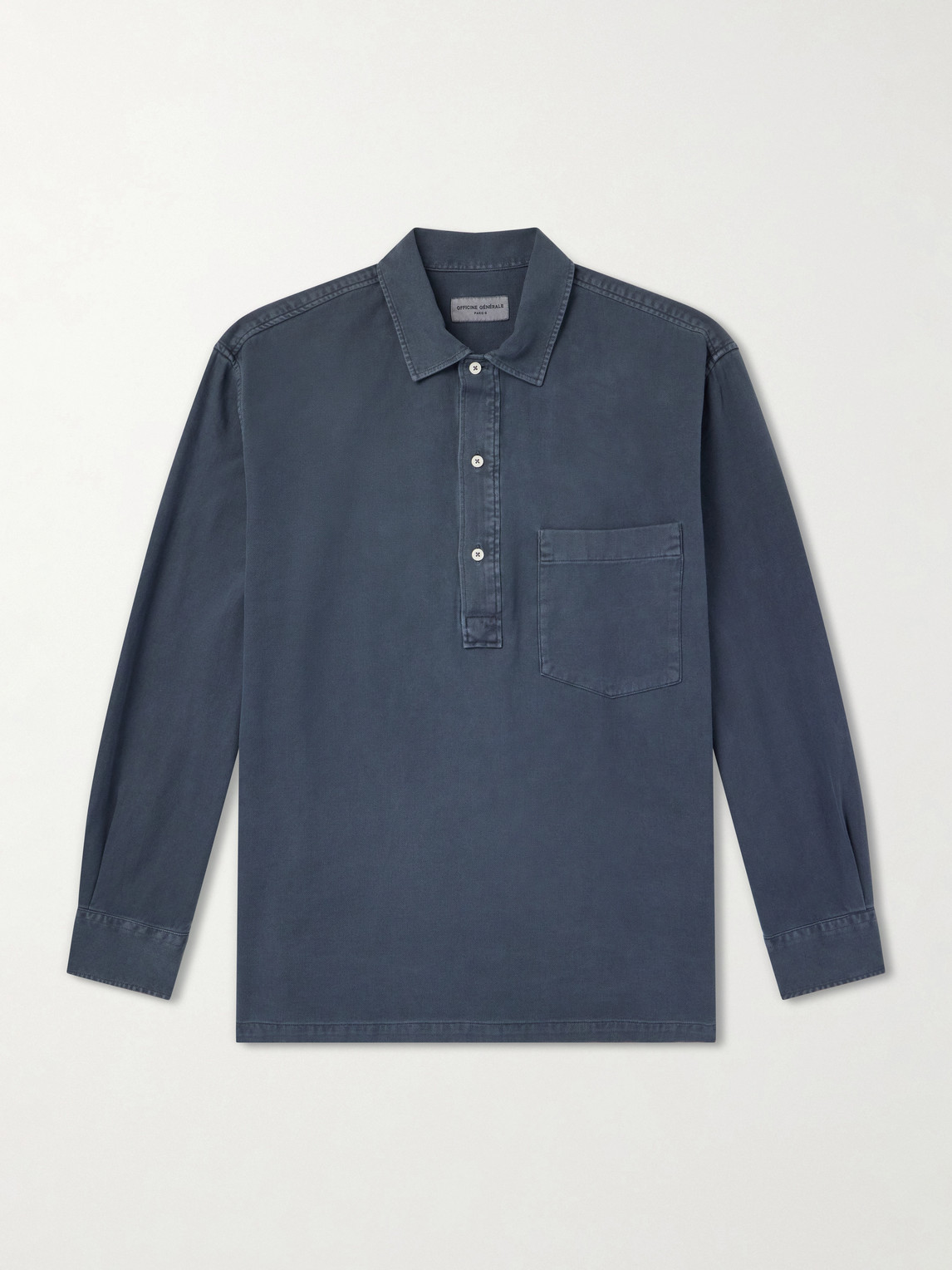 Officine Générale - Jordy Cotton-Twill Polo Shirt