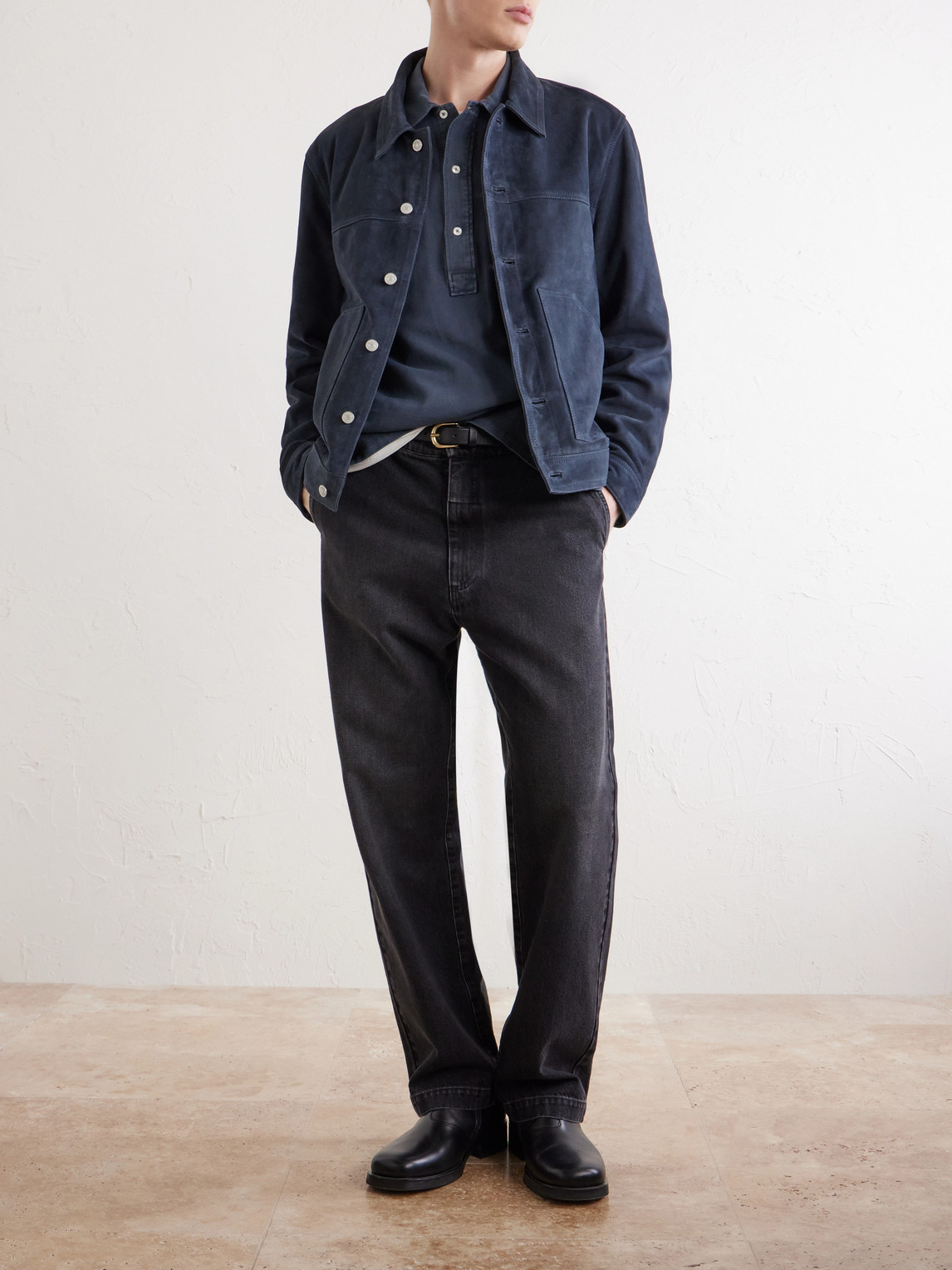 Officine Générale - Jordy Cotton-Twill Polo Shirt