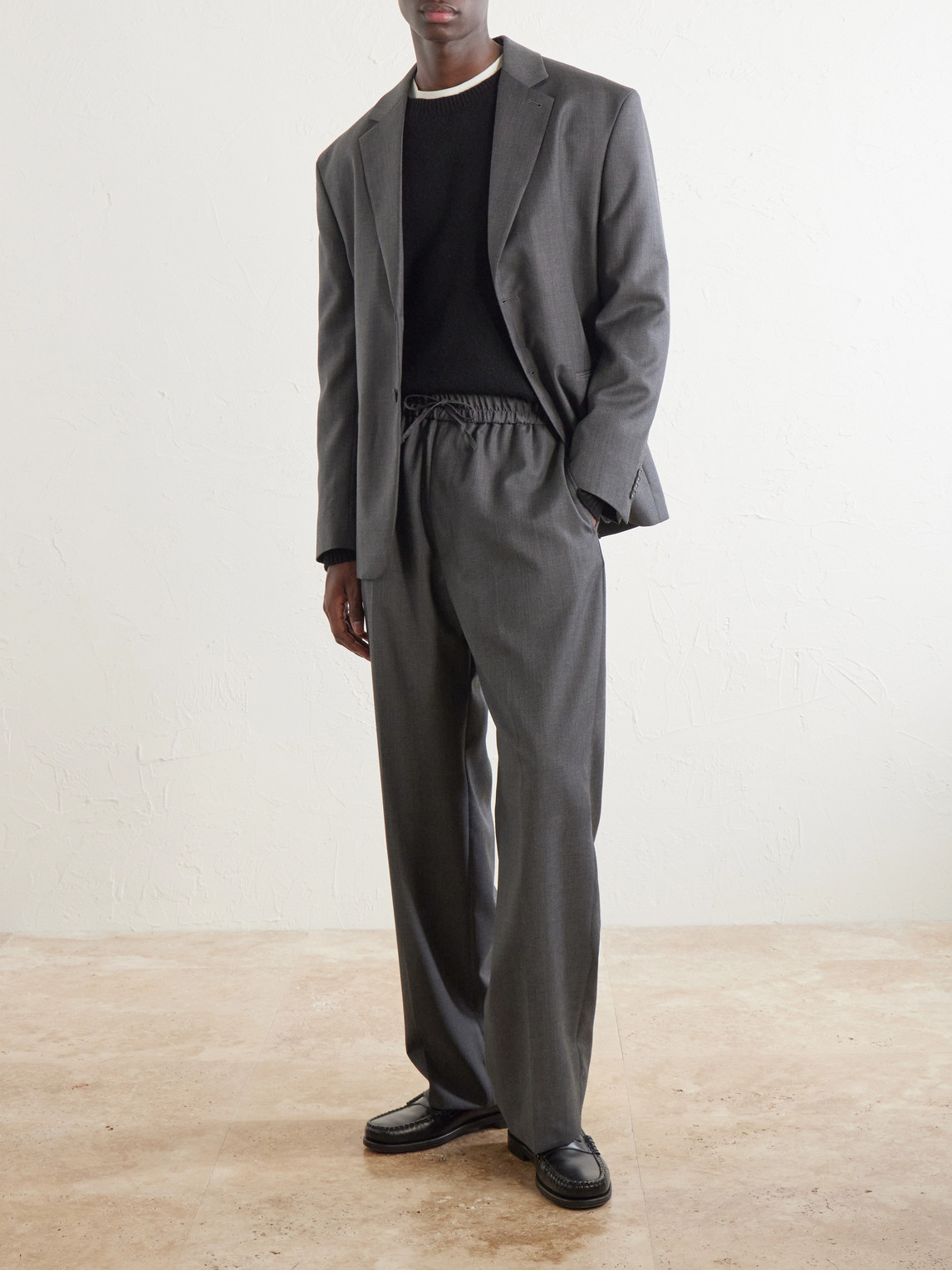Officine Générale - Nilson Straight-Leg Wool, Cashmere And Silk-Blend Suit Trousers