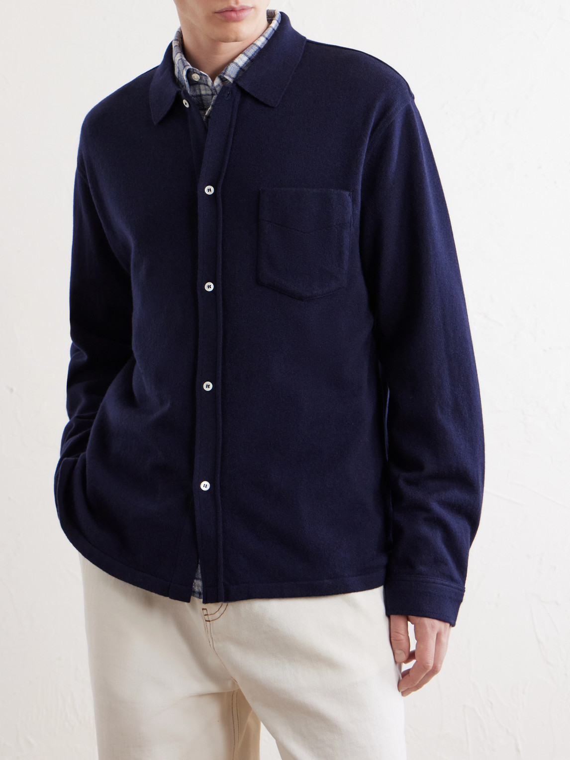 Officine Générale - Gareth Wool And Cashmere-Blend Cardigan