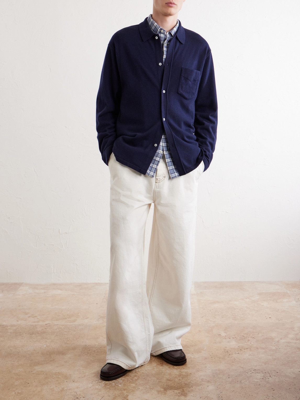 Officine Générale - Gareth Wool And Cashmere-Blend Cardigan