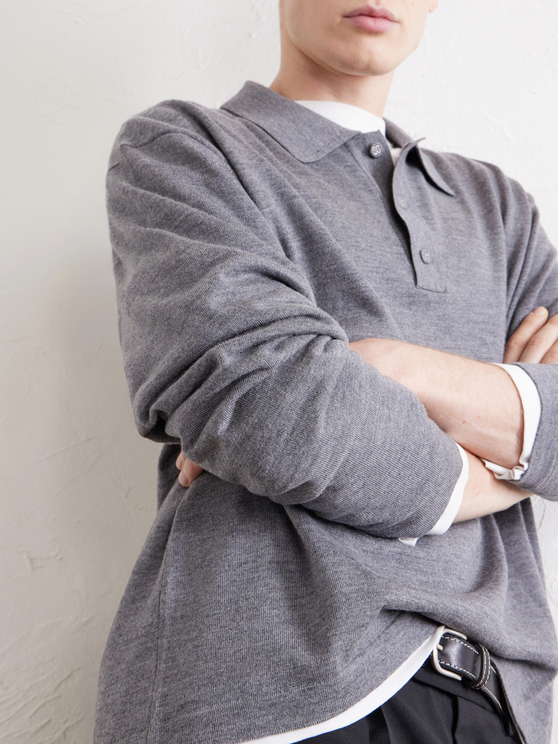 Officine Générale - Bay Merino Wool Polo Shirt
