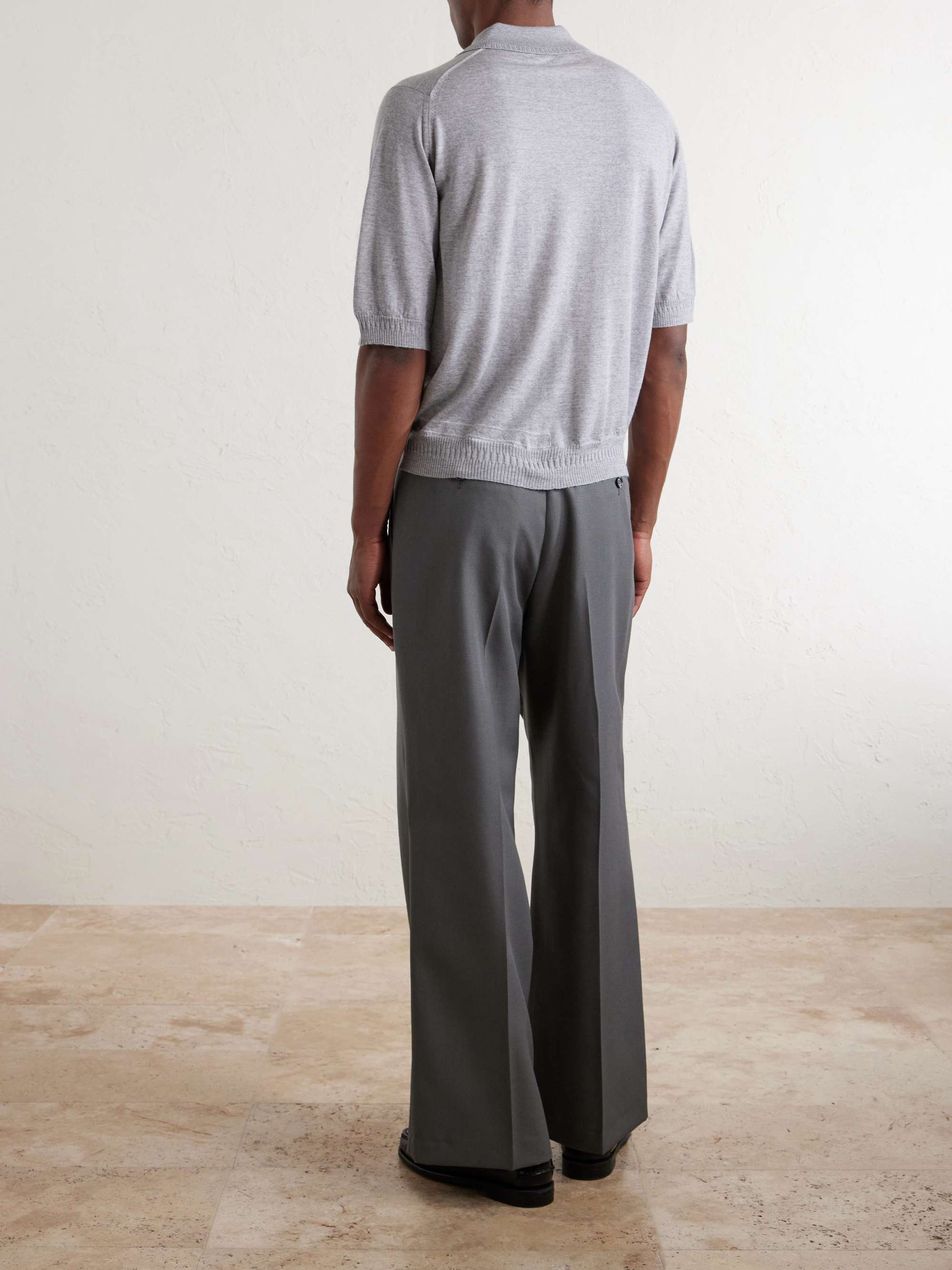 JOHN SMEDLEY + Bill Nighy Merino Wool Polo Shirt for Men | MR PORTER